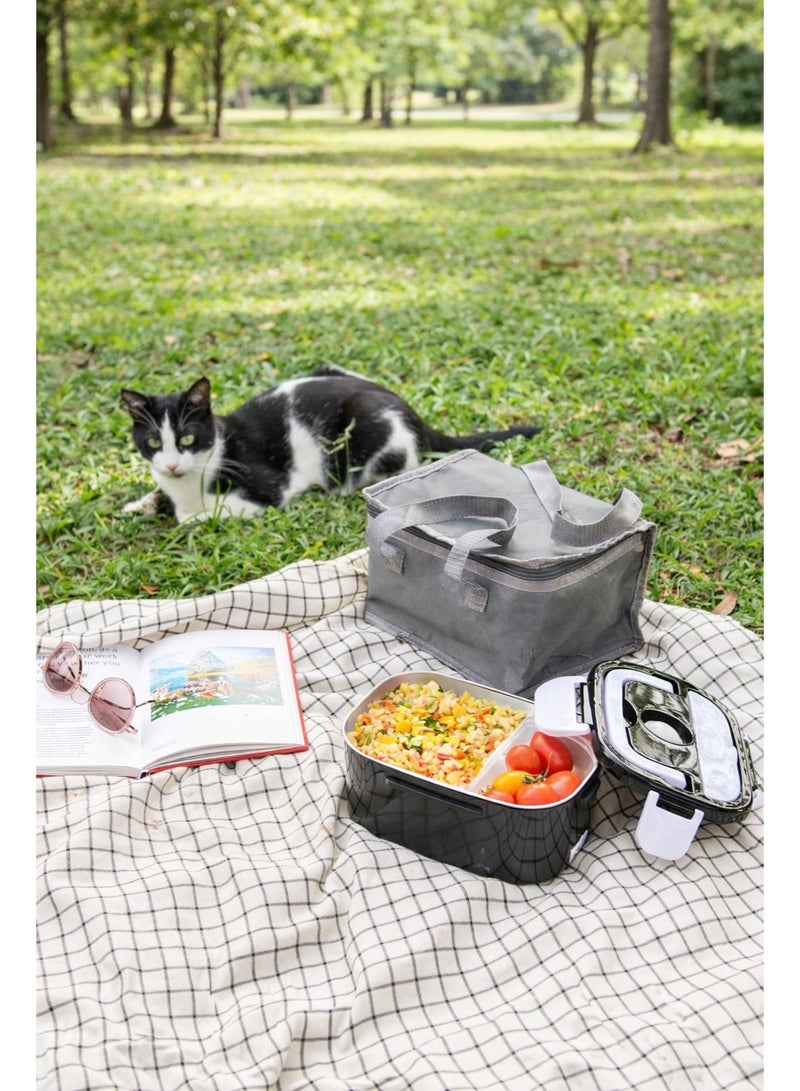 Electric Lunch Box Food Heater - Leakproof Portable Food Warmer heated lunch box for adults for Car/Home/Truck with 1.5L Removable Stainless Steel Container - Image 5